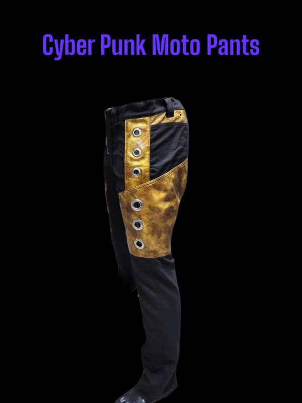 CYBER PUNK MOTO PANTS DIRTY BRONZE - Image 2
