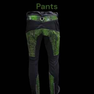 Green snake skin moto pants